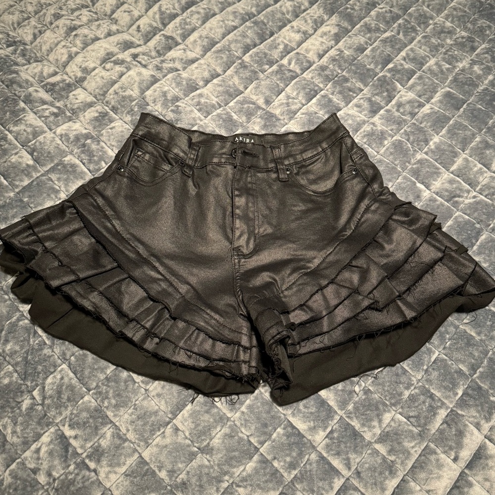 Akira Edgy Ruffle Shorts